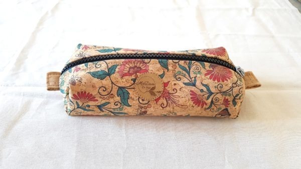 Trousse en liège fleurs