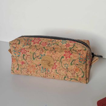 Trousse en liège fleurie