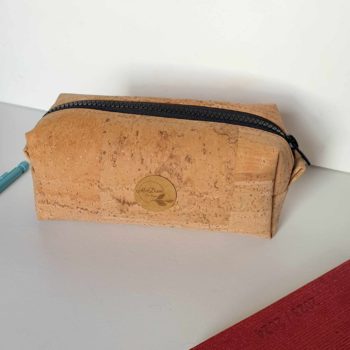 Trousse en liège fleurie