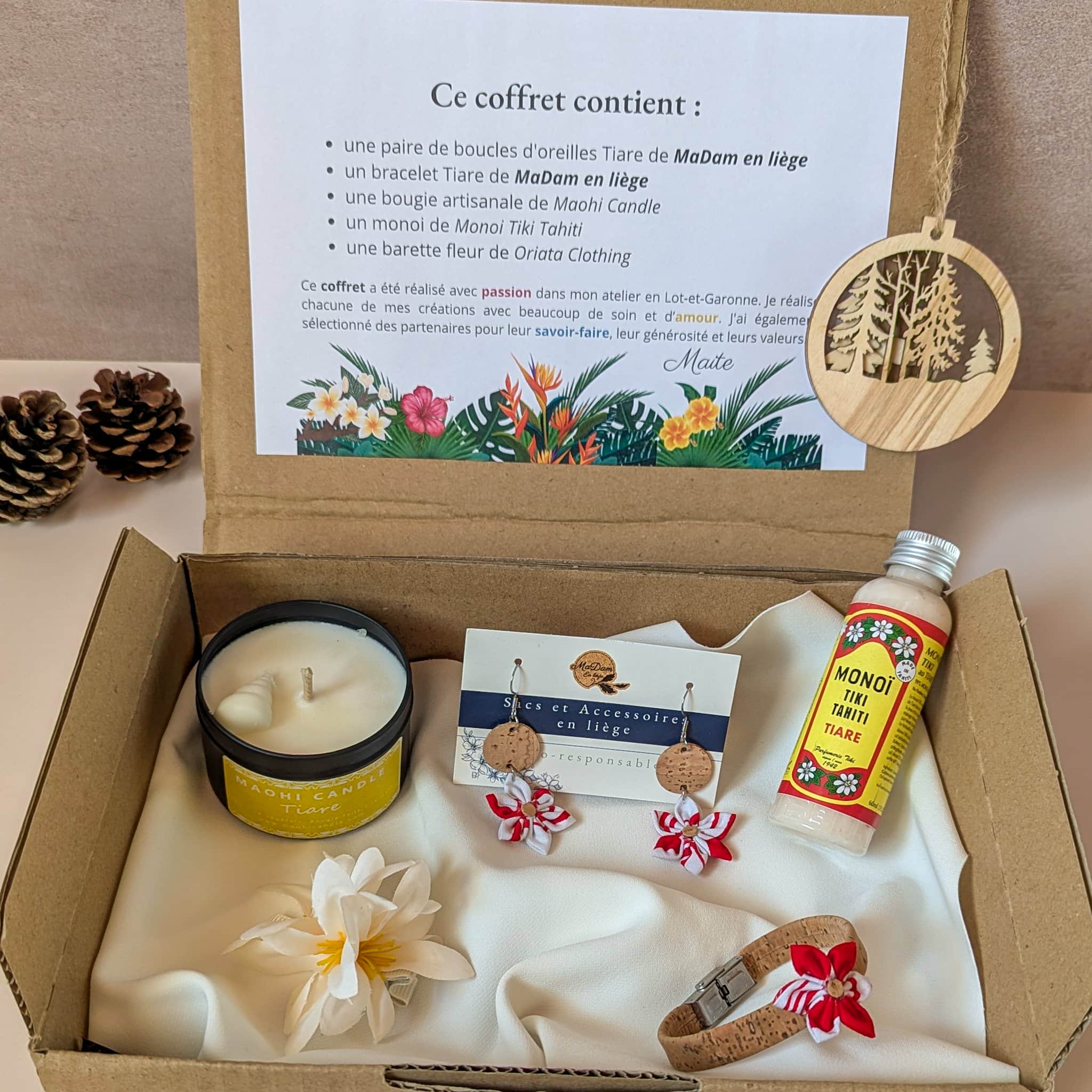 coffret cadeau artisanal tahiti rouge matete