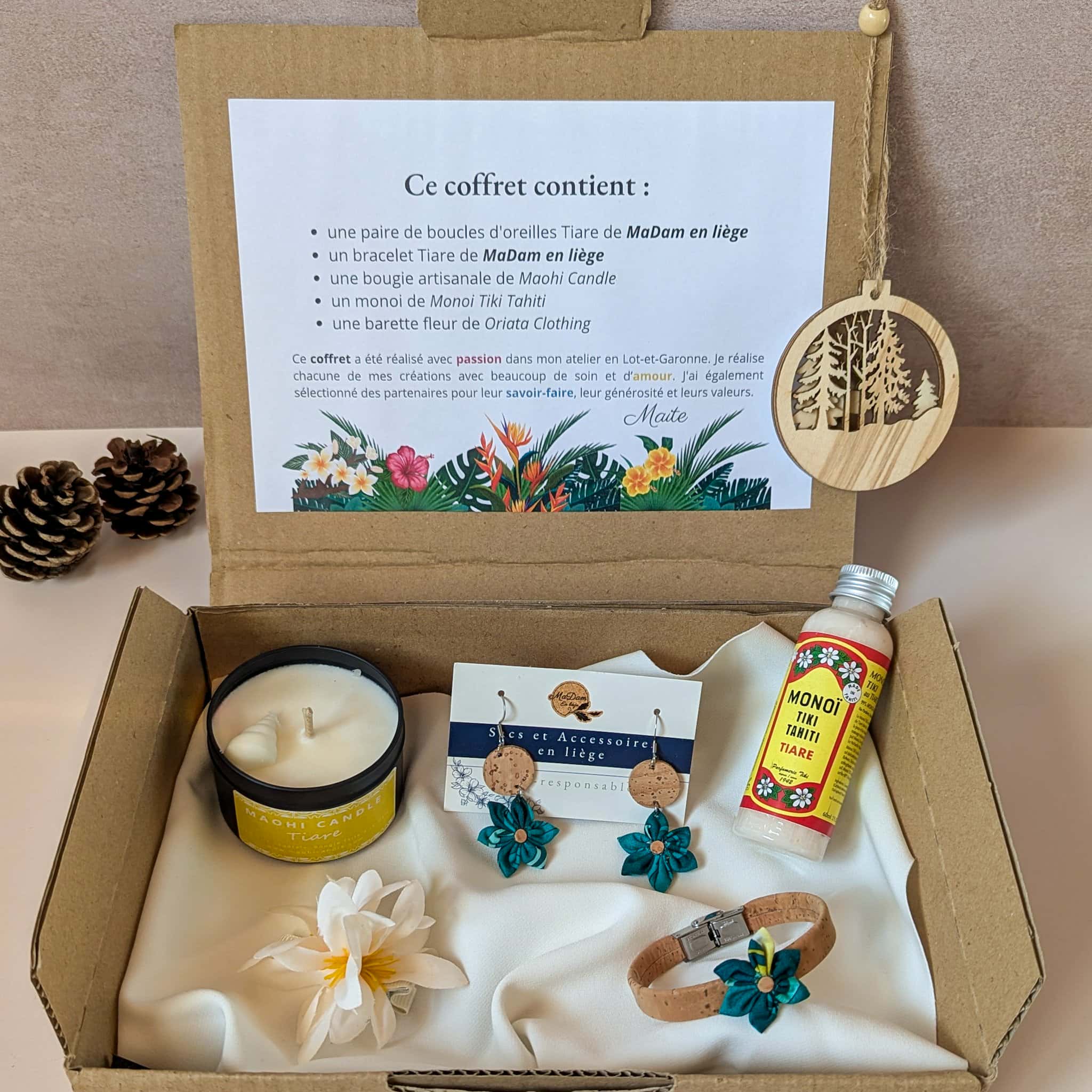 coffret cadeau artisanal tahiti vert apetahi