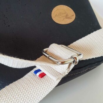 Sac banane en liège noir