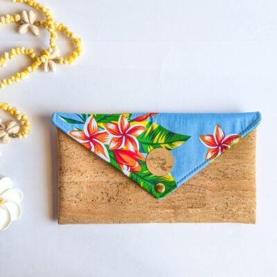 Pochette en liège Lia : accessoire polynésien