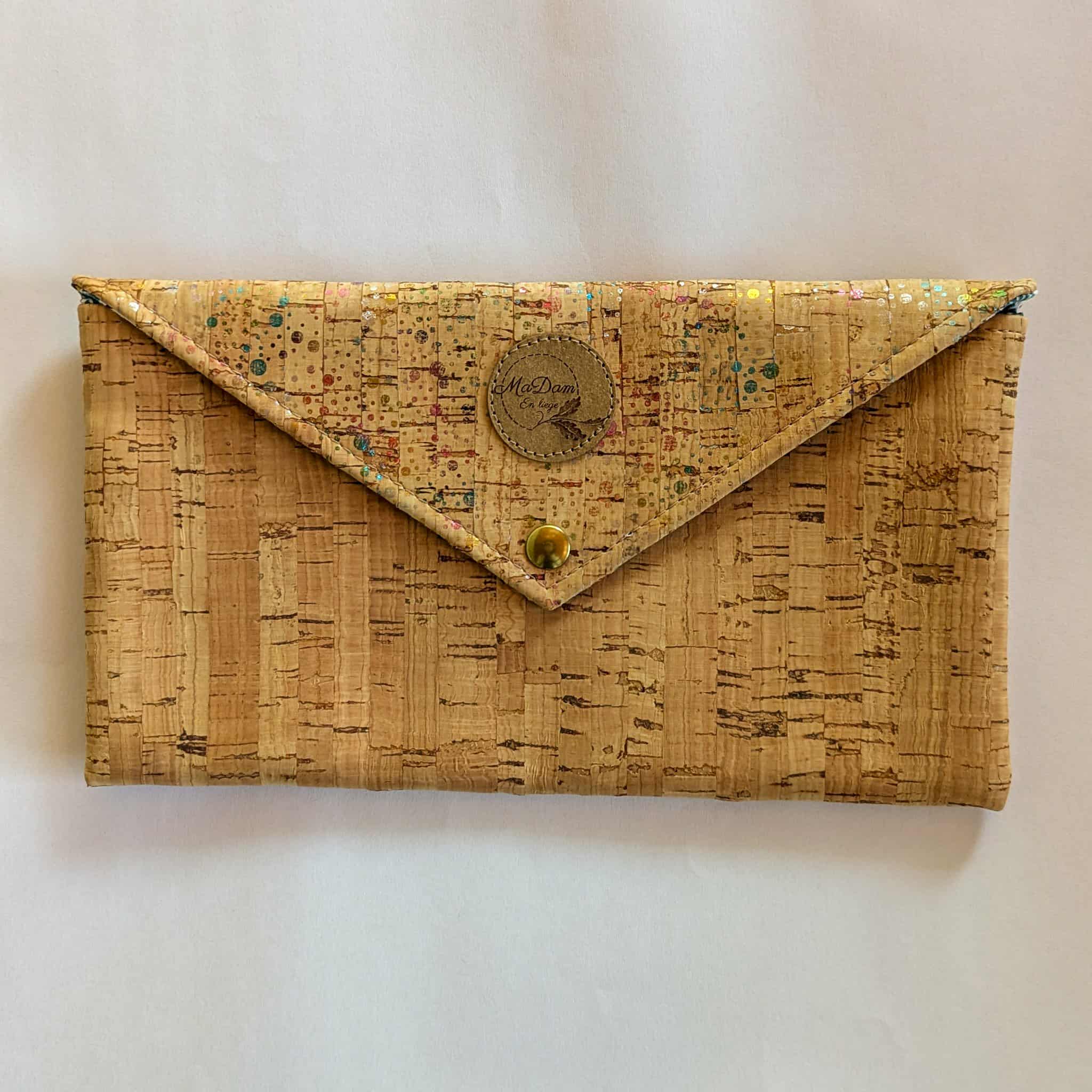 pochette liège paillette brillantes