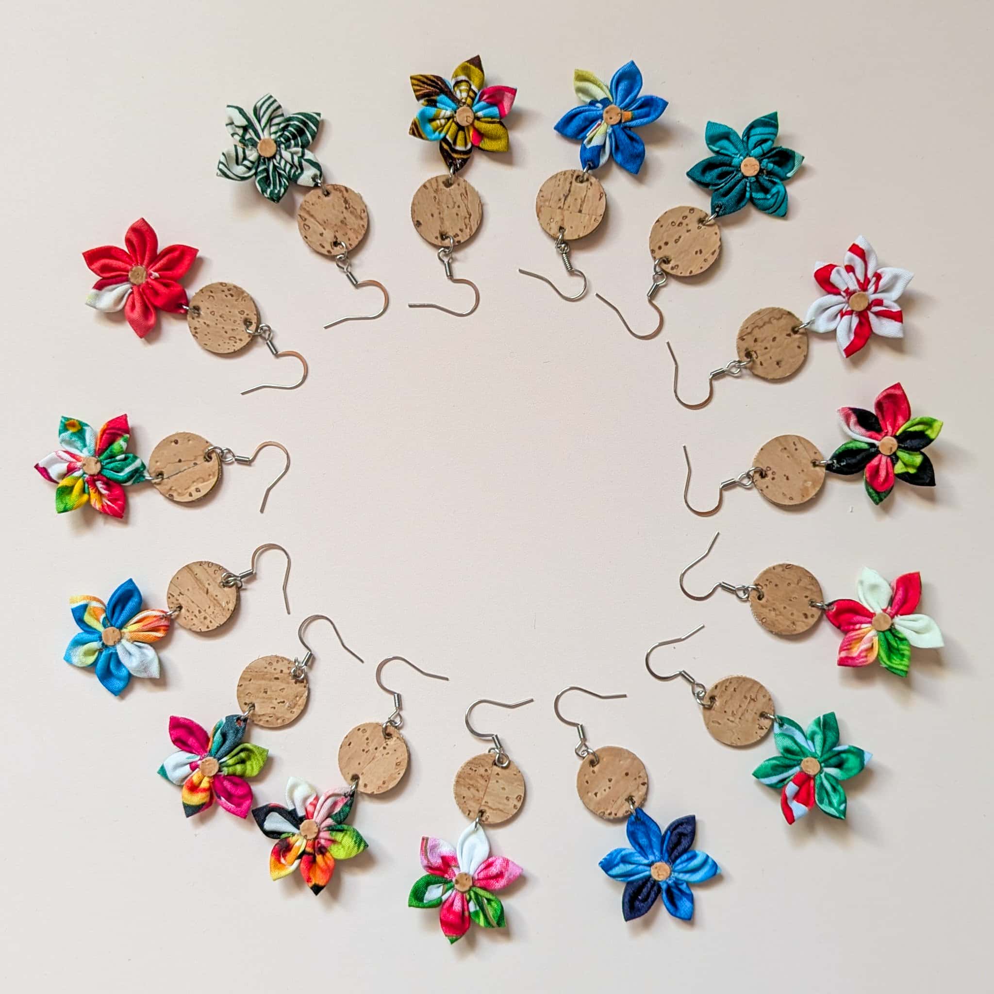 Boucle d'oreilles fleur tiare