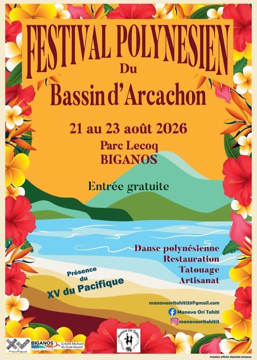 Affiche Festival Polynésien Biganos 2026