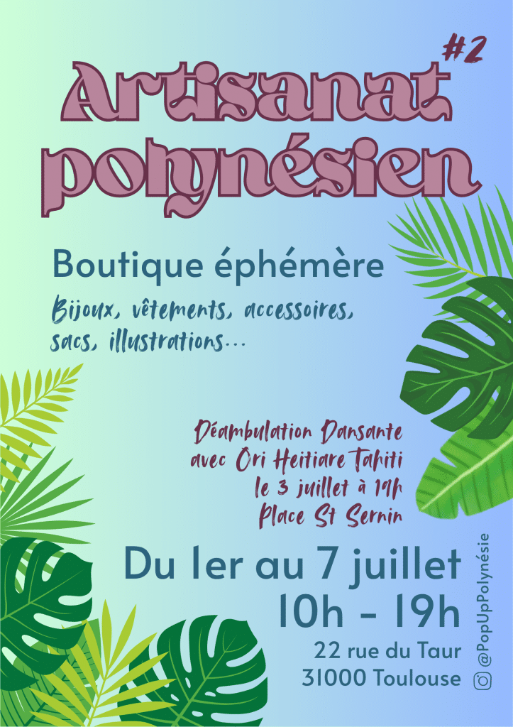 Boutique éphémère Toulouse juillet 2026