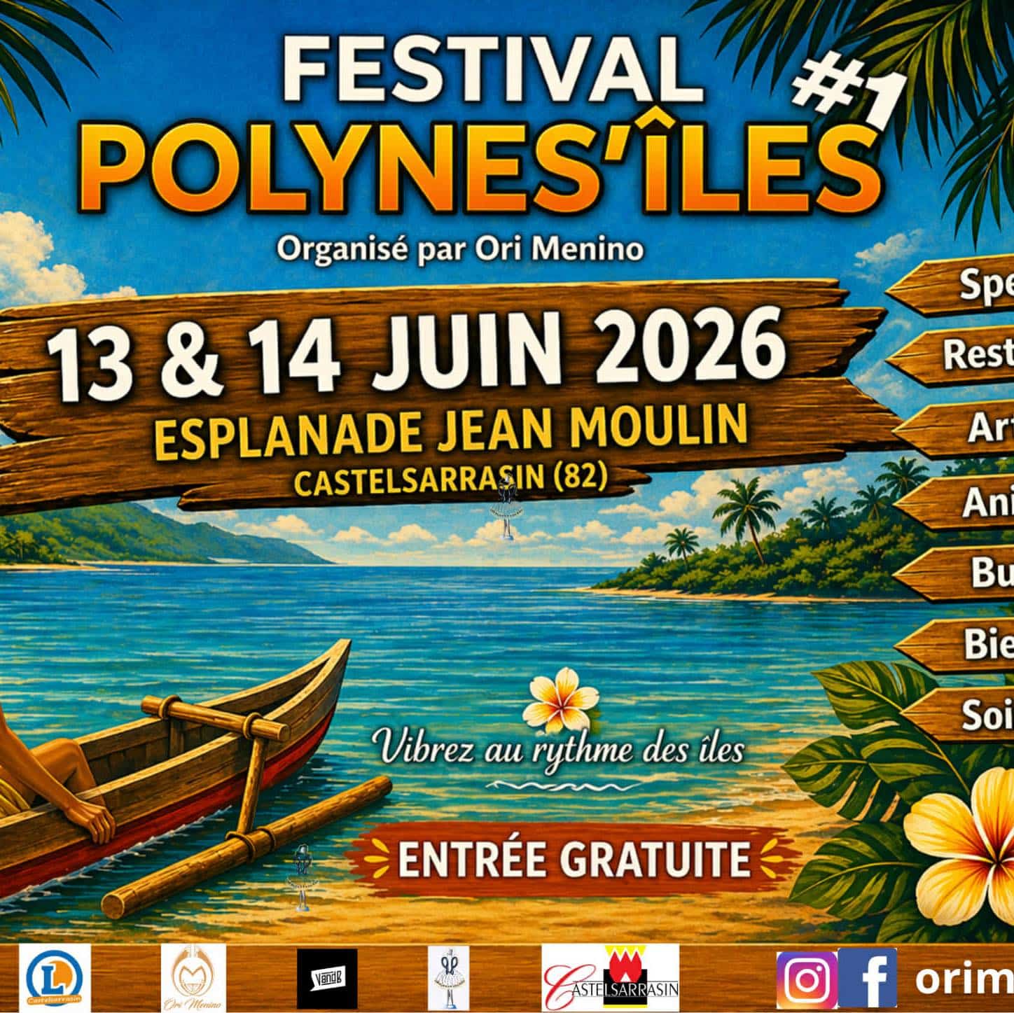 Affiche Polynés'Îles Castelsarrasin 2026