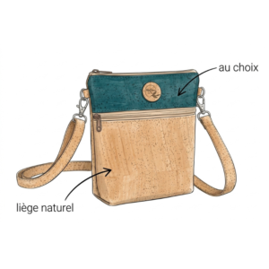 sac en liège bandoulière pochette au choix artisanal